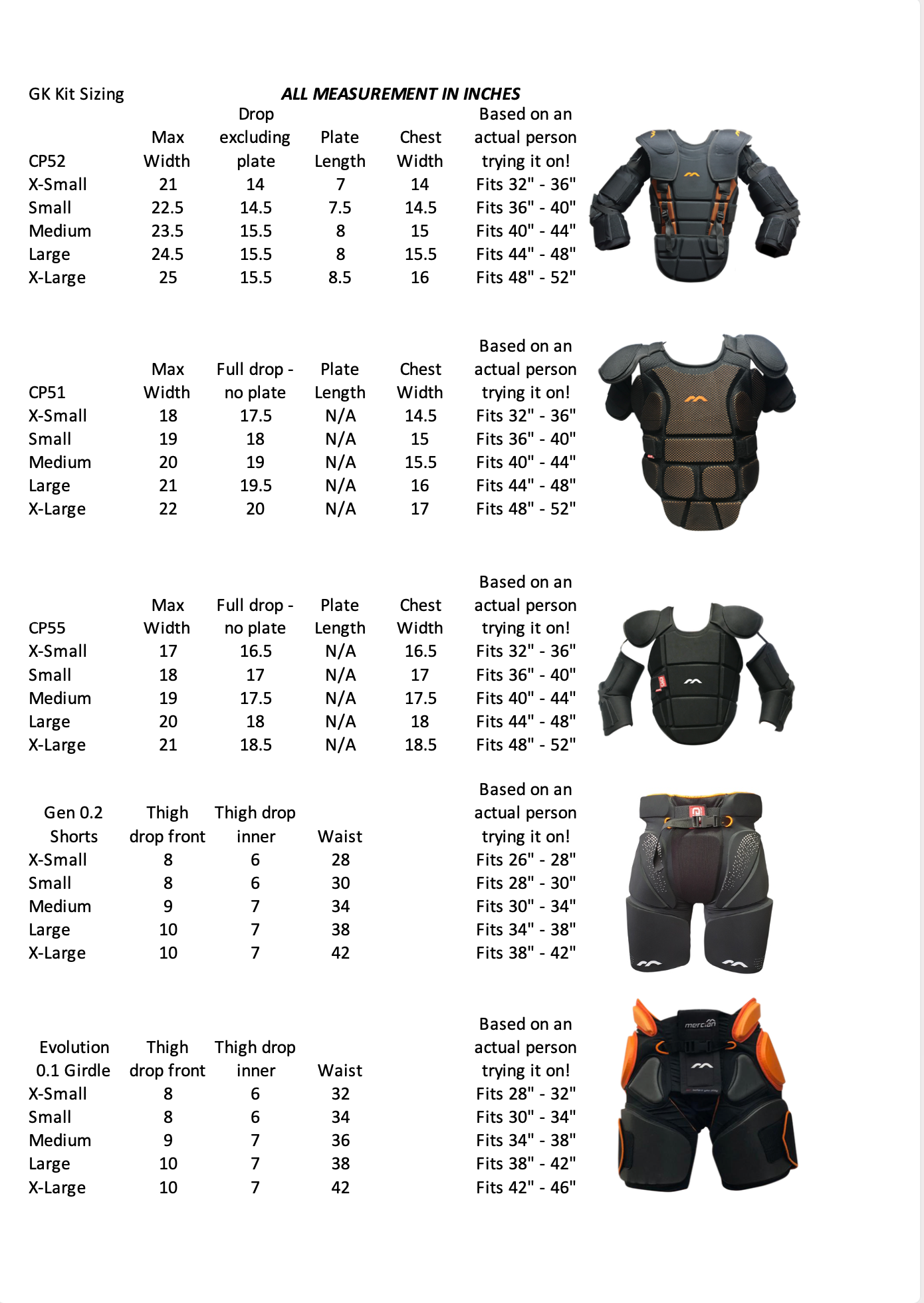 Mercian Evolution Pro Body Armour